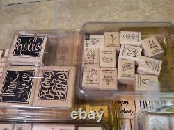 AMAZING! STAMPIN' UP! HUGE Lot Of 230+ Items! (Stamps/Ink Pad/Clear rubber)