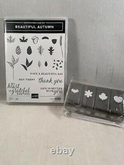 BEAUTIFUL AUTUMN Stamp Set & Every Season Punch Pack Stampin Up Leaf Acorn