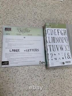 BRAND NEW Stampin' Up! LETTERS FOR YOU Stamp Set & LARGE LETTERS Dies