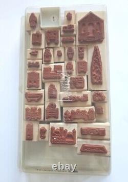 BUILD A DOLLHOUSE Stampin' Up! 32 WM Rubber Stamp Set Furniture Family abx55