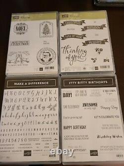 Barely Used Huge Lot Of Stampin Up Ink, Markers, Blocks And Stamps Set