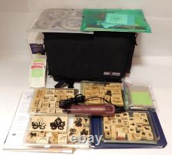 Big Set Of Stampin' Up! & Various Crafting Scrapbook Supplies With Tool & Case