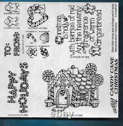 CANDY CANE CHRISTMAS NEW COMPLETE SET Gingerbread House Stampin Up Rubber Stamp