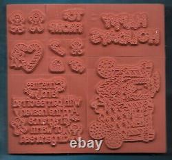 CANDY CANE CHRISTMAS NEW COMPLETE SET Gingerbread House Stampin Up Rubber Stamp