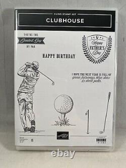 CLUBHOUSE Stamp Set & GOLF CLUB Dies By Stampin Up New Birthday Fathers Day