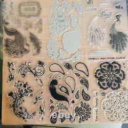 Clear Stamps Set and Craft Dies Mega Bundle 50+ Sets -Stampin Up, Sizzix, Others