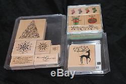 Dasher Snow Swirled Christmas Holiday Stampin Up sets