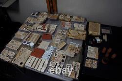 Estate Sale Lot Vintage 226 pc Stampin Up Stamps Sets Lot Stamp Crafting Craft