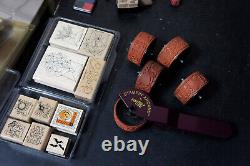 Estate Sale Lot Vintage 226 pc Stampin Up Stamps Sets Lot Stamp Crafting Craft