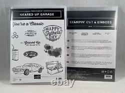 GEARED UP GARAGE Stamp Set GARAGE GEARS Dies Cars Oil Dad Fathers Day Bolts