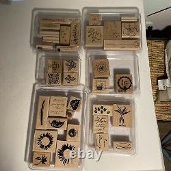 Gigantic Lot Of Stampin Rubber Stamps In Sets 220 Items