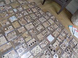 Gigantic Lot of Complete Sets of Stampin Up Rubber Stamps Over 850 in Cases