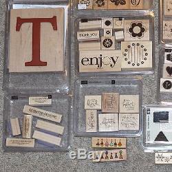 Gigantic Lot of Stampin' Up Rubber Stamp sets Over 300 individual Stamps