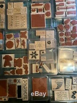 HUGE 300+ Lot Stampin' Up Stamps Sets Scrapbooking Brand New to Barely Used! WOW