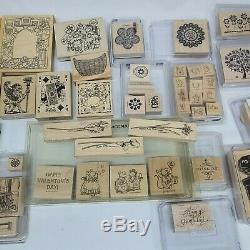 HUGE 34 SETS Lot Stampin' Up Rubber Stamp Set Scrap Booking Cards Art Crafts