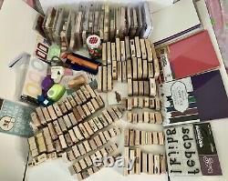 HUGE DESTASH LOT! 450+ Stamps & Sets, Cardstock & More