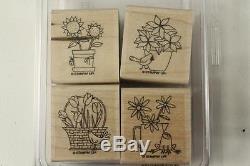 HUGE Dealer Lot STAMPIN UP Paper Crafting Card Making Stamp Sets Flowers Mixed