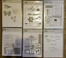 HUGE LOT 20 Retired Stampin Up Wood Sets and Single Stamps