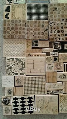 HUGE LOT OF 850+ WOOD MOUNTED RUBBER STAMPS STAMPIN UP SET DISNEY NewithUsed craft