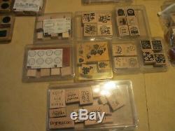 HUGE LOT OF STAMPIN' UP MOST NEW IN CASES 32 SETS 280+ Stamps