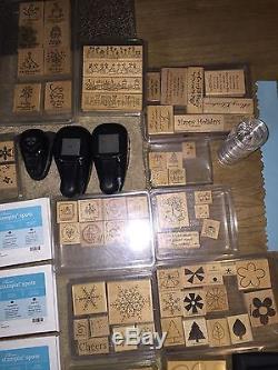 HUGE LOT Retired Stampin' Up Stamp Sets, Catalogs, Ink, Embossing, Punches