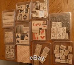 HUGE LOT STAMPIN' UP STAMPS -most NEVER USED! Sets / 434 Stamps GREAT DEAL