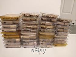 HUGE LOT Stampin Up Wooden Stamp Sets- over 50 sets (300+ stamps)