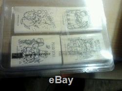 HUGE LOT Stampin Up rubber stamp Collection LOT OF 21 SETS