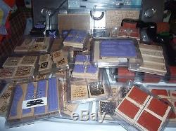HUGE LOT mostly Unused Stampin Up rubber stamp Collection LOT OF 22 SETS + more