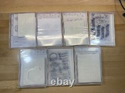 HUGE LOT of 32 Stampin' Up Stamp Sets! Mostly NEW & Retired! Great Combo