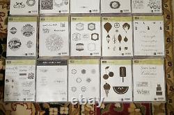 HUGE LOT of Stampin Up Sets Christmas Flowers Mixed Sets Make a Wish Birthday