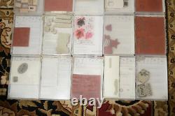 HUGE LOT of Stampin Up Sets stamps Christmas Flowers Sentiments Wreath SEE PICS