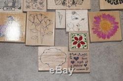 HUGE LOT of Stampin Up Stamp Wood Sets Stampabilities Paper Inspirations + MORE