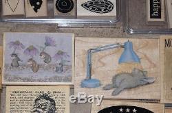 HUGE LOT of Stampin Up Stamp Wood Sets Stampabilities Paper Inspirations + MORE