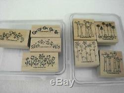 HUGE Lot 29 Stampin' Up Stamp Sets Holiday Christmas Love Friends Words Nature