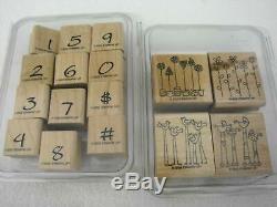 HUGE Lot 31 Stampin' Up Stamp Sets 257 Total Stamps Love Christmas Baby Birthday