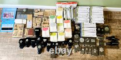 HUGE Lot Of Stampin' Up Stamps Sets, Dies, Punches, Ink Pads Retired BIG SHOT