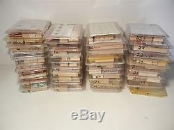 HUGE Lot of 40 SETS Stampin' Up Rubber Stamps Crafts RETIRED UNMOUNTED