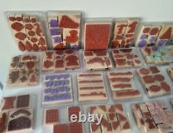 HUGE Lot of Stampin' Up Wooden Mounted Stamp Sets/Clear Mount Stamp Sets