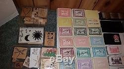 HUGE MIXED STAMP LOT! Stampin' Up sets! Singles + MORE! Lots of inks + pads WOW