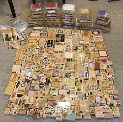 HUGE STAMP LOT! 330 Mixed Lot of Stamps PLUS 52 Stampin' Up sets! AND MORE