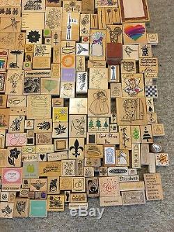 HUGE STAMP LOT! 330 Mixed Lot of Stamps PLUS 52 Stampin' Up sets! AND MORE