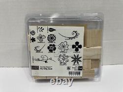 HUGE STAMPIN UP Stamp Lot Of 199 Stamps And Sets New And Used Various Sizes