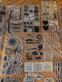 HUGE Stampin' Up Lot Polymer Mostly Newithunused! FREE SHIPPING! Over 25 Sets