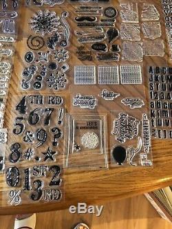HUGE Stampin' Up Lot Polymer Mostly Newithunused! FREE SHIPPING! Over 25 Sets