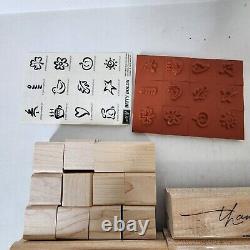 HUGE Stampin Up! Retired Rare Rubber Stamps Sets Lot of 109 Individual Unused