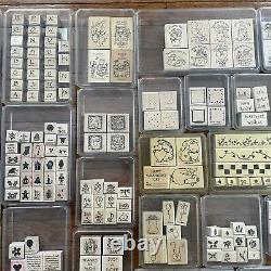 HUGE Stampin Up! Total of 302 Stamps (Lot of 33 Stamp Sets) New & Used