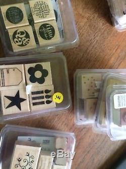 HUGE lot of Complete Sets of Stampin Up Rubber Stamp 32 Sets