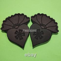 Heart Flower Set Of 2 Custom Wholesale Art Foam Stamps AFS