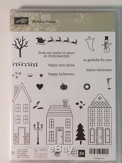Holiday Home Stampin' Up! Photopolymer stamp set and coordinating framelits